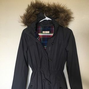 Dark gray Hollister winter coat